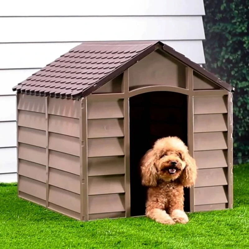 Image of VIDAXL Dog House Brown 86x84x82cm Polypropylene Vidaxl 8720845769055