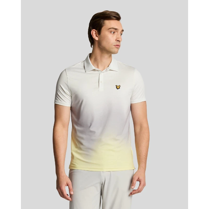 Image of Lyle and Scott Gradient Polo Shirt White male XL