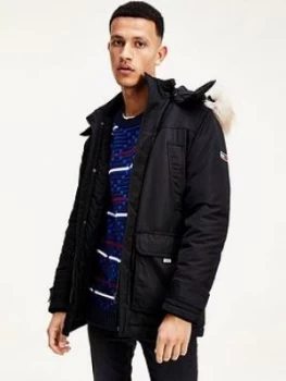 Image of Tommy Jeans Tjm Tech Parka - Black