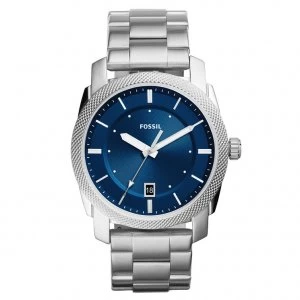 Image of Fossil Mens Silver Stainless Steel Bracelet Watch