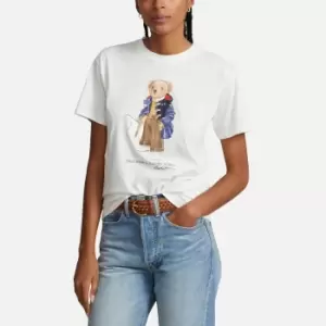 Image of Polo Ralph Lauren Bear Cotton-Jersey T-Shirt - XS
