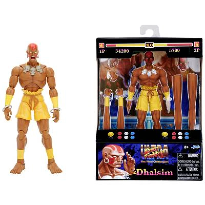 Image of JADA TOYS Jada Toys Street Fighter II Dhalim 6 Figure 253252031