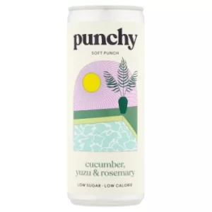 Image of Punchy Drinks Cucumber Yuzu & Rosemary 250ml (6 minimum)