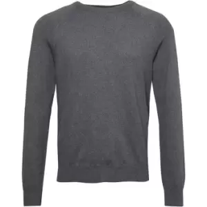 Image of French Connection Stretch Cotton Crew Neck Jumper - Grey