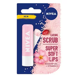 Image of Nivea Caring Lip Scrub Rosehip Oil