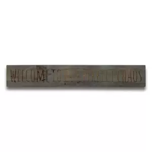 Image of Perfect Chaos Grey Wash Wooden Message Plaque