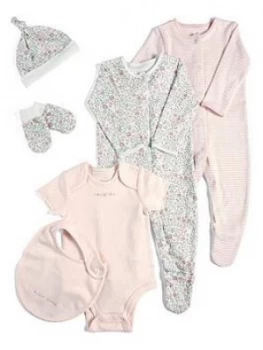 Image of Mamas & Papas Floral Set 6 Piece Baby Girls
