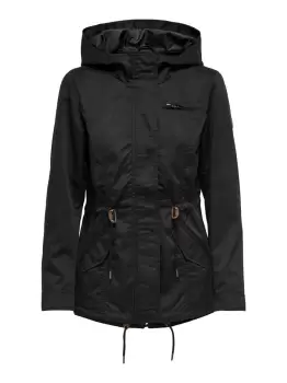 Image of ONLY Canvas Parka Jacket Women Black