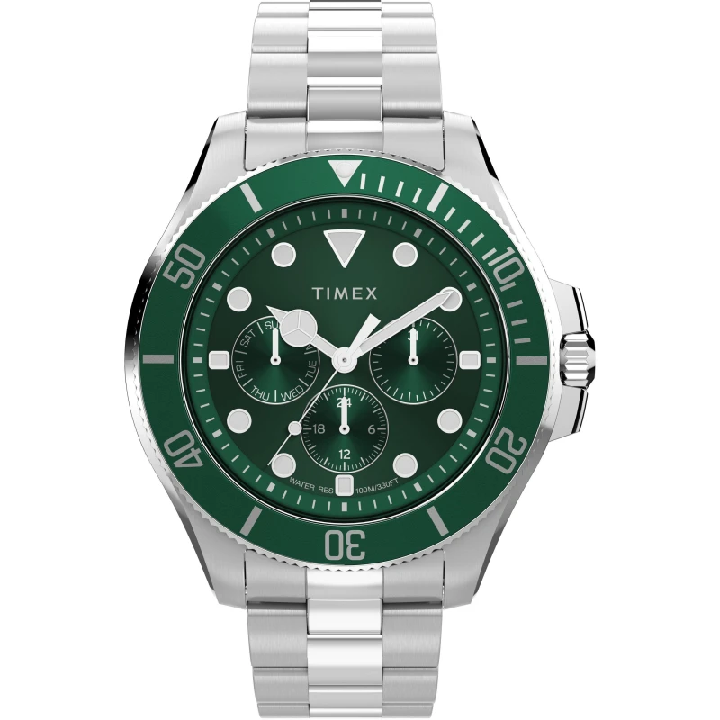 Image of Timex Timex Coast Watch Sn63 Green/Silve male 43 mm