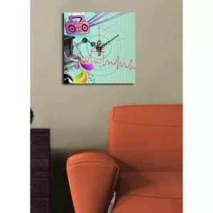 Image of 2828CS-16 Multicolor Decorative Canvas Wall Clock