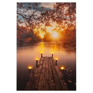 Image of Autumn LED Jetty Canvas