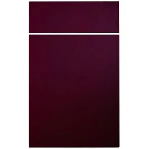 Image of Cooke Lewis Raffello High Gloss Aubergine Drawerline door drawer front W450mm Set of 2
