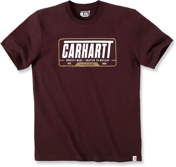 Image of Carhartt Relaxed Fit Heavyweight Graphic T-Shirt, red, Size S