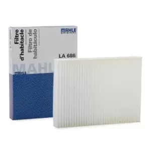 Image of MAHLE Original Pollen filter OPEL,RENAULT,FIAT LA 686 0006000620028,6000620028,2727900Q0B 272778980R