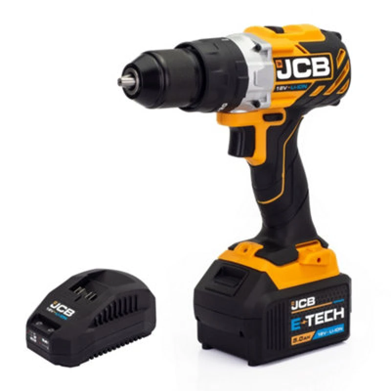 Image of JCB TOOLS Jcb 18V brushless combi drill 5.0AH battery and 2.4A charger JCB-18BLCD-5X-B JCB-18BLCD-5X-B