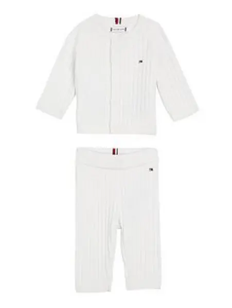 Image of Tommy Hilfiger BABY RIB SWEATER SET GIFTBOX - Size 6M(68)