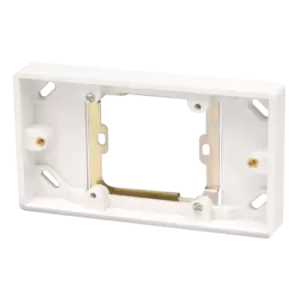 Image of Click Scolmore Mode 1 Gang To 2 Gang 16mm Pattress Box Polar White - CMA091