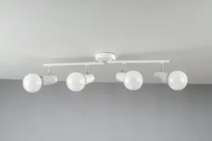 Image of SPOT 4 Light Adjustable Spotlight Bars White 68x14x10cm