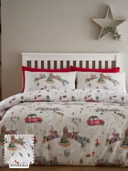 Image of 'Christmas Town' Duvet Cover Set