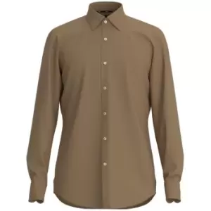 Image of Boss Hank Plain Shirt - Beige