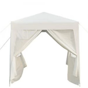 Image of OutSunny Pop Up Gazebo White Water proof Outdoors 200 mm x 1220 mm x 200 mm