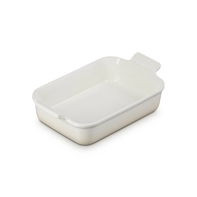 Image of Le Creuset Deep Rectangular Dish, 26cm, Meringue