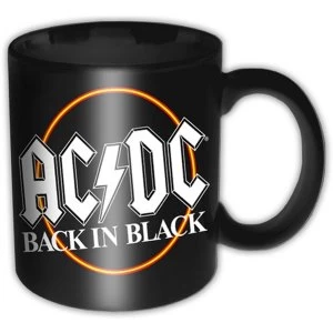 Image of AC/DC - Back in Black Circle Boxed Premium Mug
