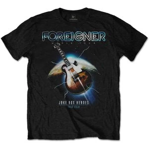 Image of Foreigner - Juke Box Heroes Mens Medium T-Shirt - Black