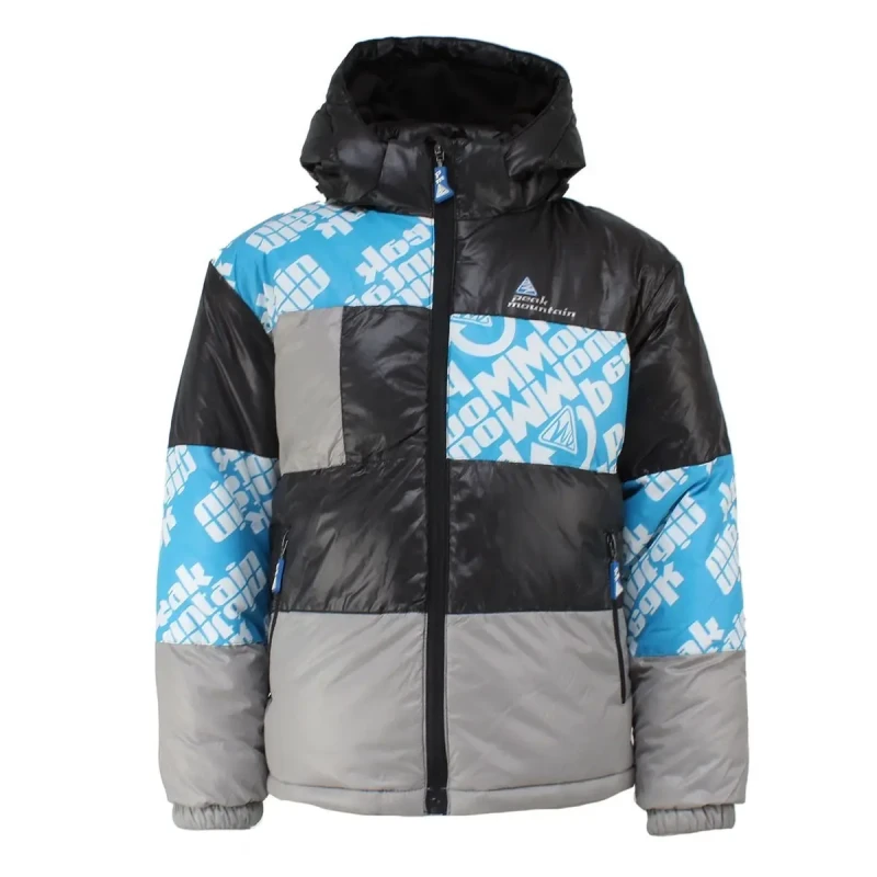 Image of Peak Mountain Children's ski jacket Peak Mountain Eleo Noir Male 8 ans ELEO/NOIR/GRIS-BLE