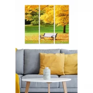 Image of MDF66140467 Multicolor Decorative MDF Painting (3 Pieces)