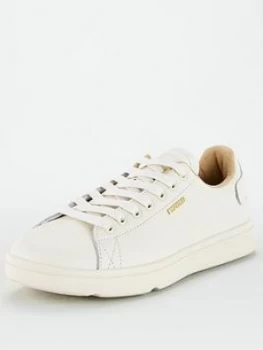 Image of Superdry Premium Vintage Tennis Trainers - White, Size 3, Women