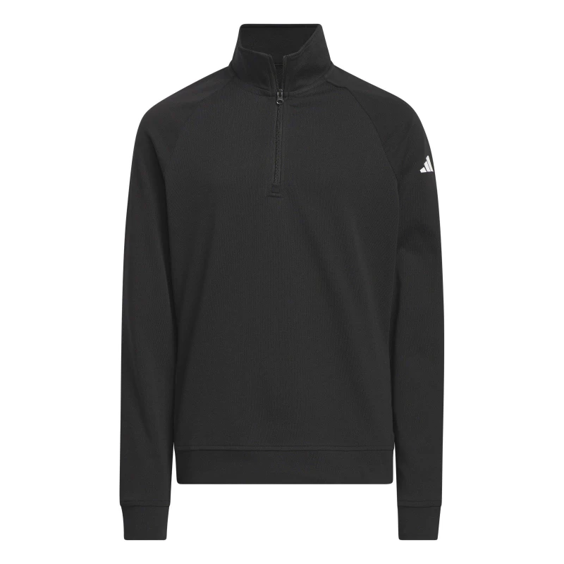 Image of adidas 1/4 Zip Layer Pullover Junior Boys Black male 7-8 Years