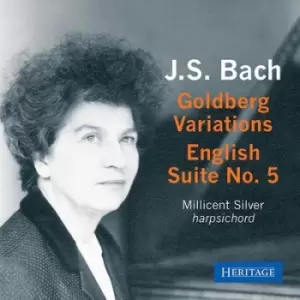 Image of JS Bach Goldberg Variations/English Suite No. 5 by Johann Sebastian Bach CD Album