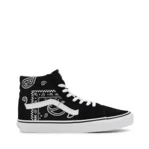 Image of Vans Ua Sk8-Hi, (Peace Paisley) Black/True White, size: 9, Unisex, Trainers, VN0A5JMJB0E1
