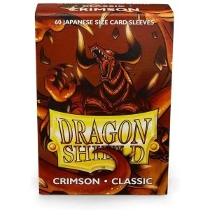 Image of Dragon Shield Japanese Size Classic Crimson Card Sleeves - 60 Sleeves
