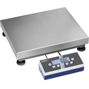 Image of KERN Industrial scales, with flip-flop evaluation unit, weighing range up to 300 kg, read-out accuracy 50 / 100 g, weighing plate 600 x 500 mm
