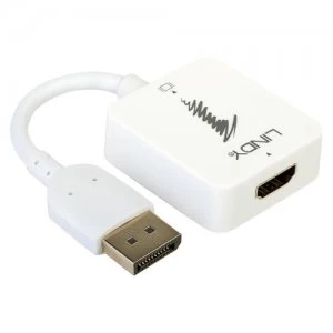 Image of Lindy 38146 video cable adapter HDMI Type A (Standard) DisplayPort White