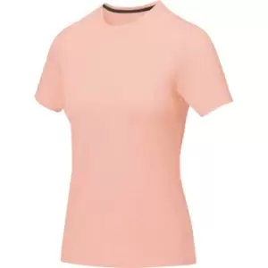 Image of Elevate Womens/Ladies Nanaimo Short Sleeve T-Shirt (S) (Pale Blush Pink)