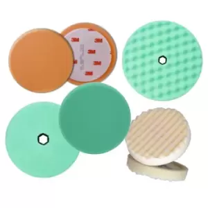 Image of 3M Perfect-It Foam Compounding Pad, Green, Convoluted, 75 mm, 50499- you get 20