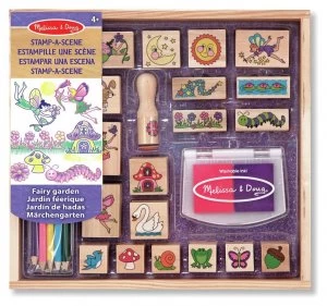 Image of Melissa and Doug Stamp a Scene Fairy Garden.