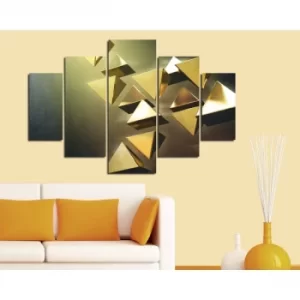 Image of ST039 Multicolor Decorative MDF Painting (5 Pieces)