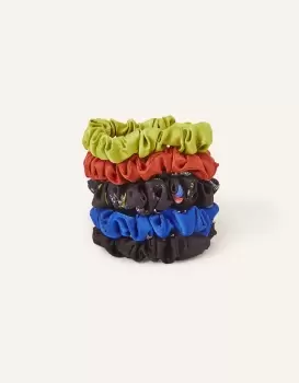 Image of Accessorize Womens Skinny Scrunchies 5 Pack