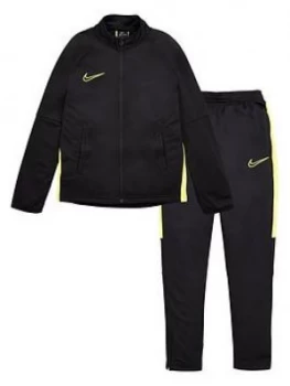 Image of Boys, Nike Childrens Youth Academy Tracksuit - Black/Yellow, Size M