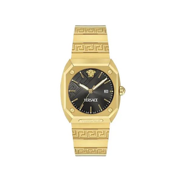 Image of Versace Watches Active Tech Antares Black Gold Sapphire Watch VE8F0042