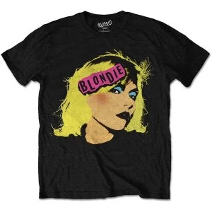 Image of Blondie - Punk Logo Mens XXX-Large T-Shirt - Black