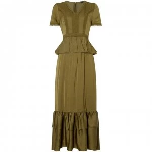 Image of Biba Crochet Maxi Dress - Khaki