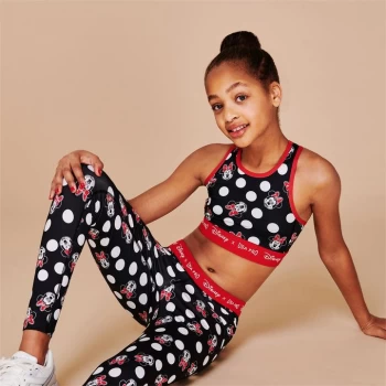 Image of USA Pro Disney Crop Top Girls - Black/AOP