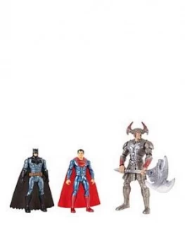 Image of Justice League Batman Steppenwolf And Superman 3 Pack Figures