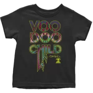 Image of Jimi Hendrix - Voodoo Child Kids 5 Years Toddler T-Shirt - Black