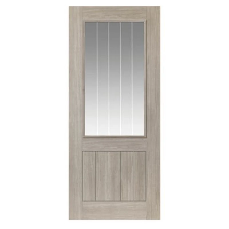 Image of JB Kind Doors Colorado Grey Glazed Laminate Internal Door
